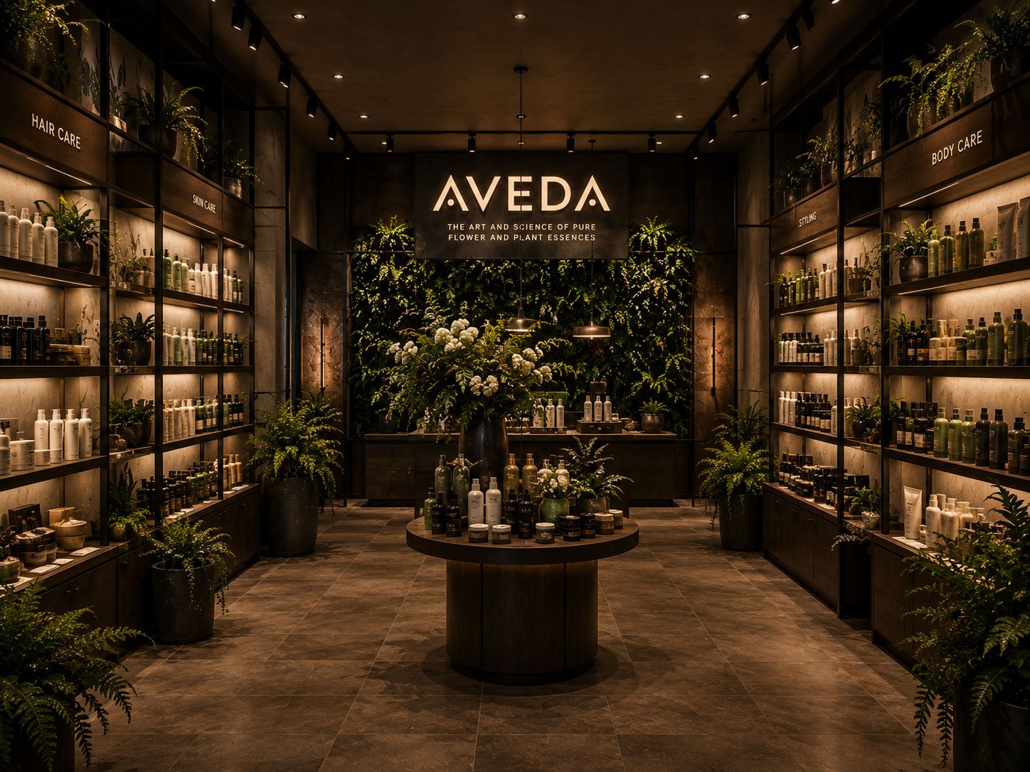 Fashion runway supported by Aveda and Fashion TV