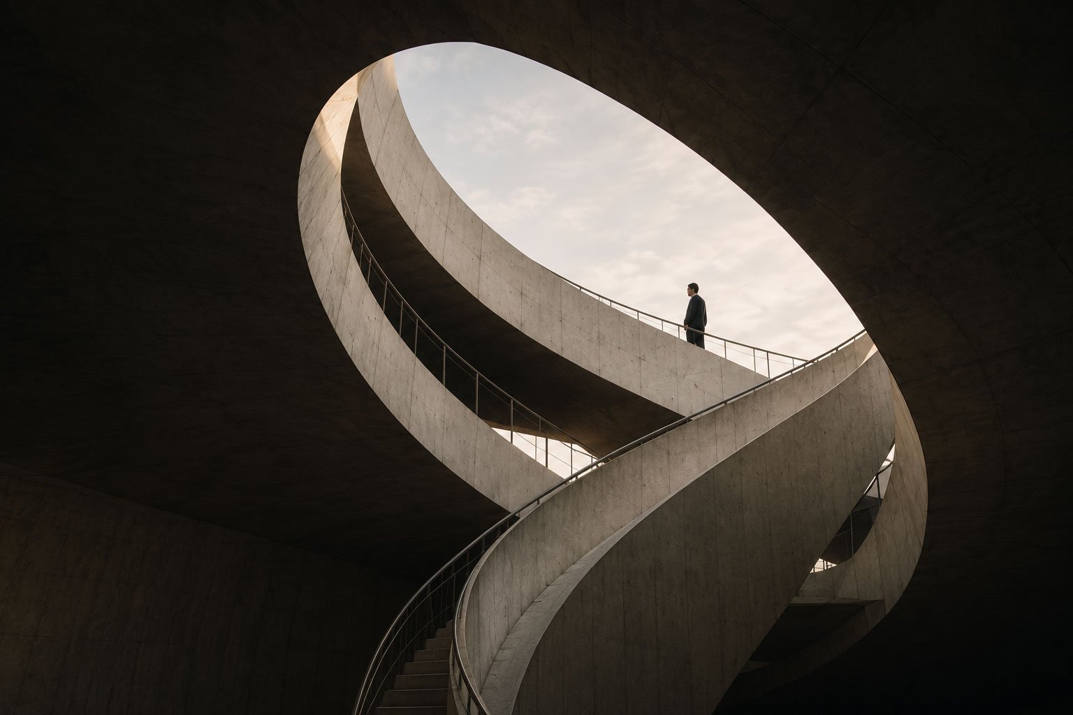 Contemporary circular architectural structure