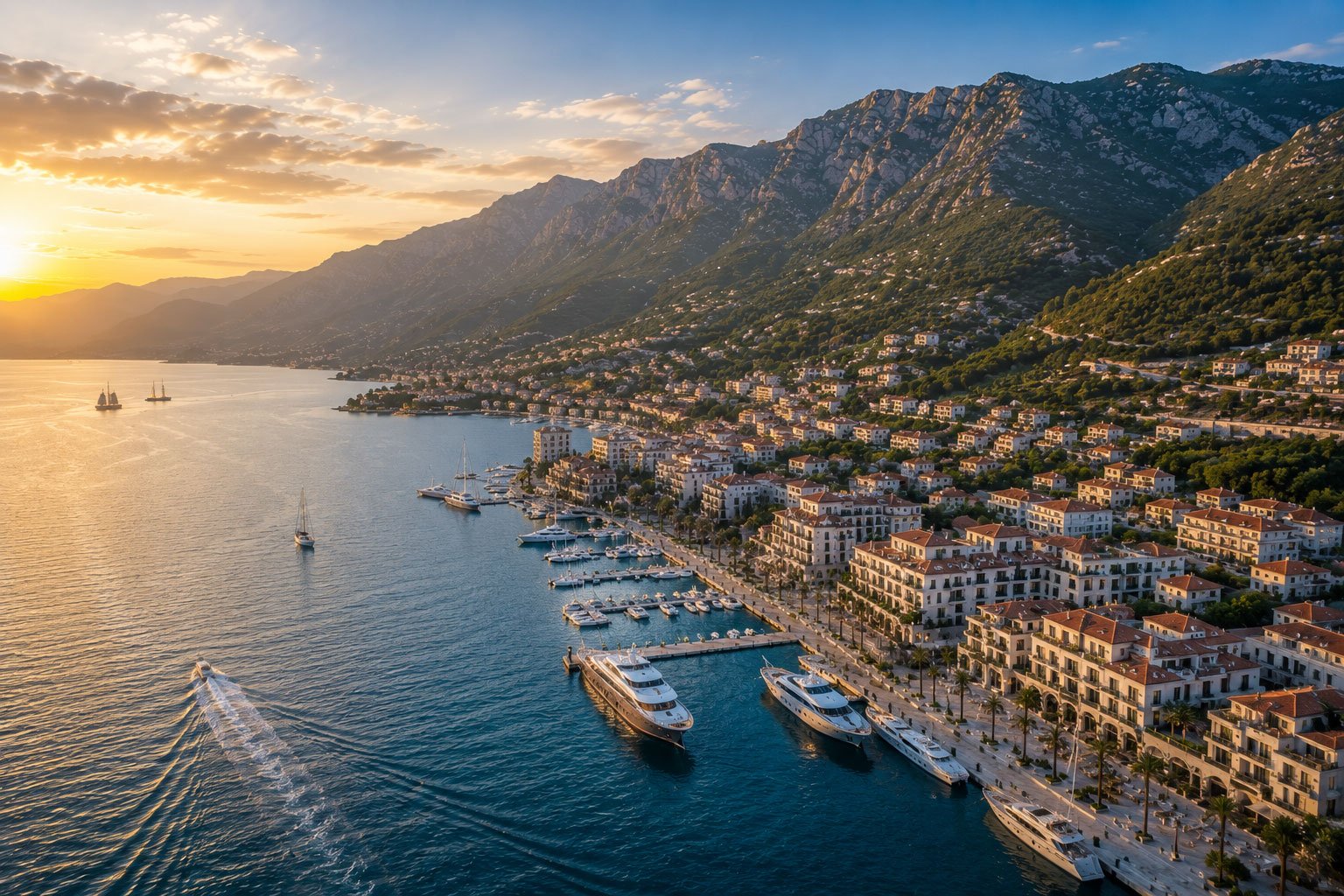 Luxury marina development in Montenegro