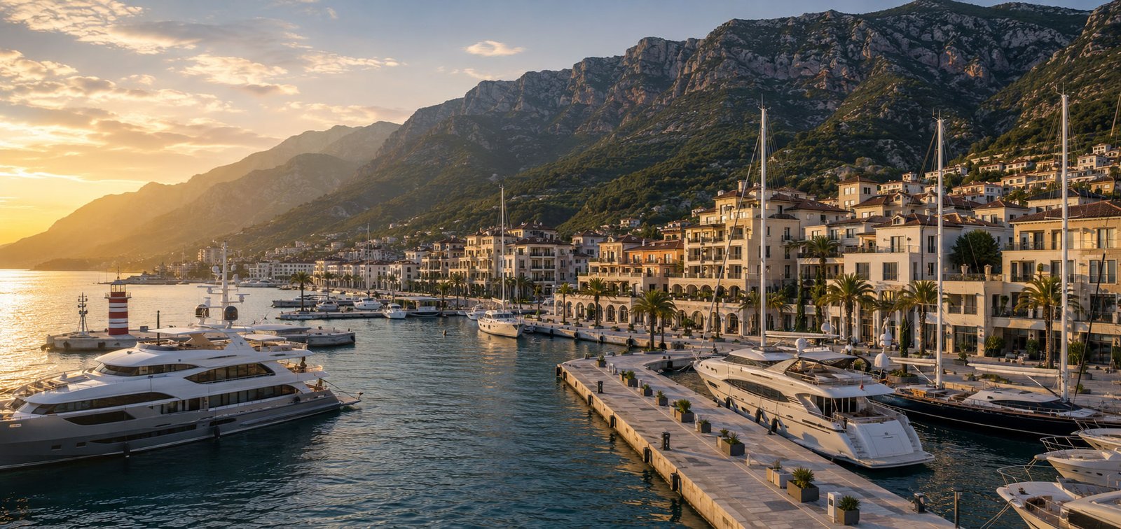Luxury marina and coastal development in Montenegro